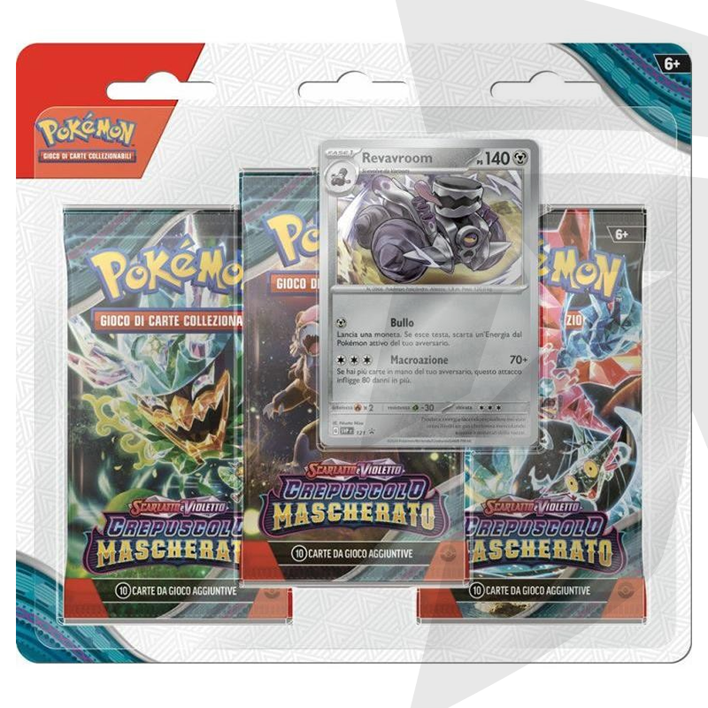 Blister da 3 bustine + Carta Promo Revavroom - Scarlatto e Violetto - Crepuscolo Mascherato - ITA