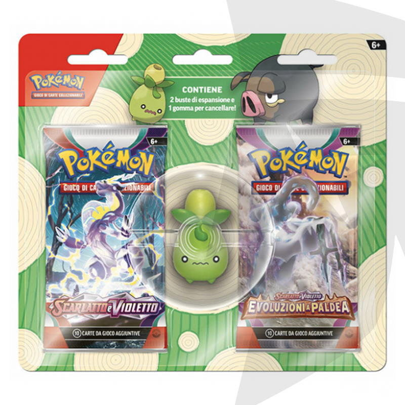 Blister da 2 bustine + Gomma per cancellare Smoliv - ITA