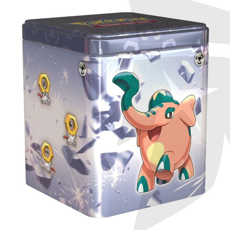Stacking Tin da Collezione Tipo Acciaio - Scizor, Cufant, Meltan e Tinkaton - ITA
