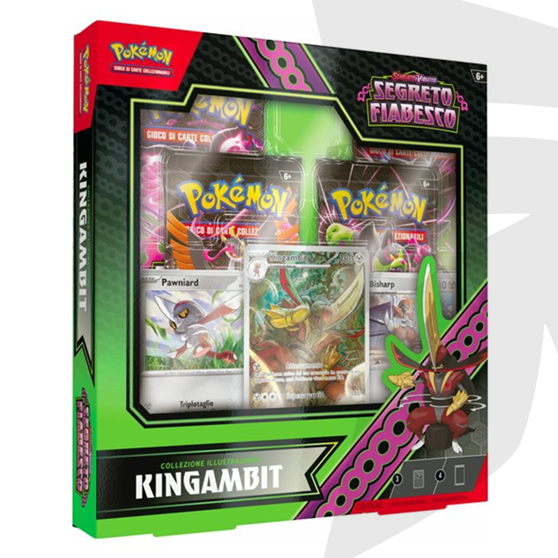 Collezione Illustrazione Kingambit - Scarlatto e Violetto - Segreto Fiabesco - ITA