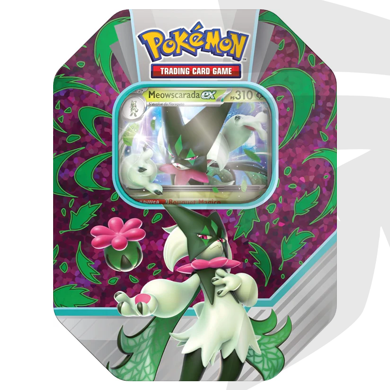 Tin da Collezione Partner di Paldea - Meowscarada-EX - ITA
