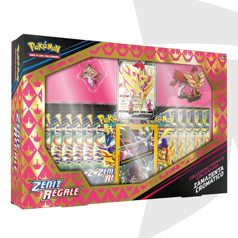 Collezione Premium con Statuina Zamazenta Cromatico - Spada e Scudo Zenit Regale - ITA