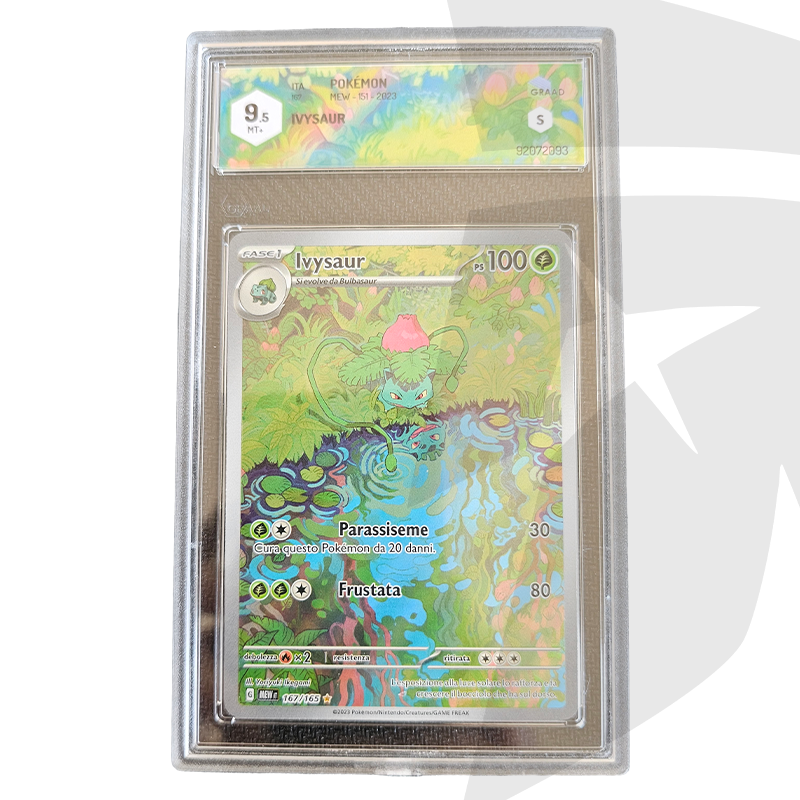 Ivysaur Illustration Rare 167/165 - GRAAD 9.5 - ITA