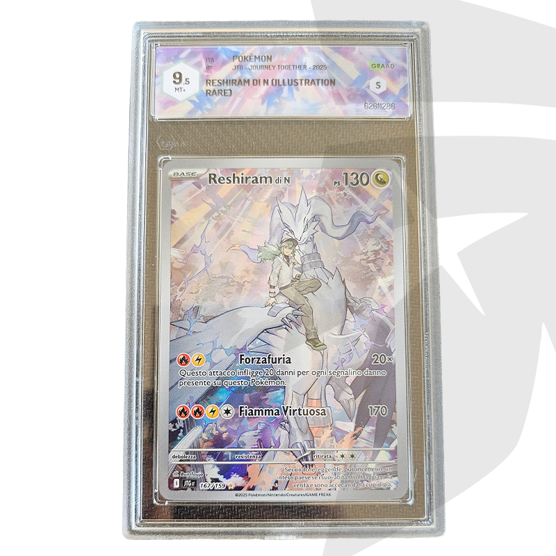 Reshiram di N Illustration Rare 167/159 - GRAAD 9.5 - ITA