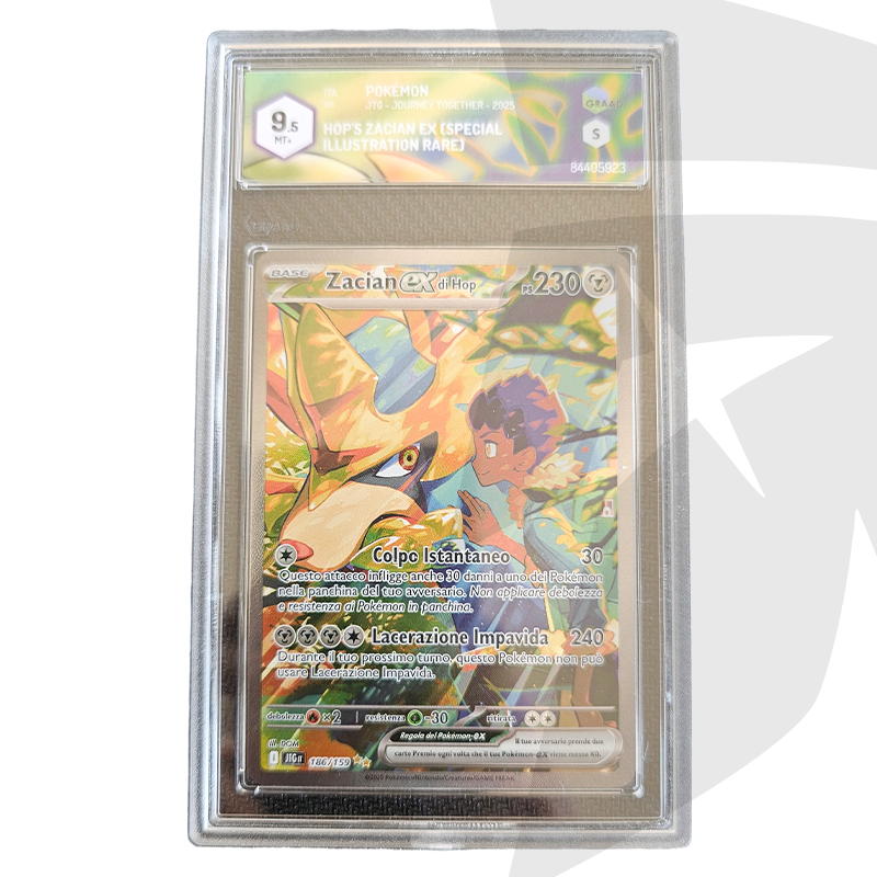 Zacian EX di Hop Special Illustration Rare 186/159 - GRAAD 9.5 - ITA