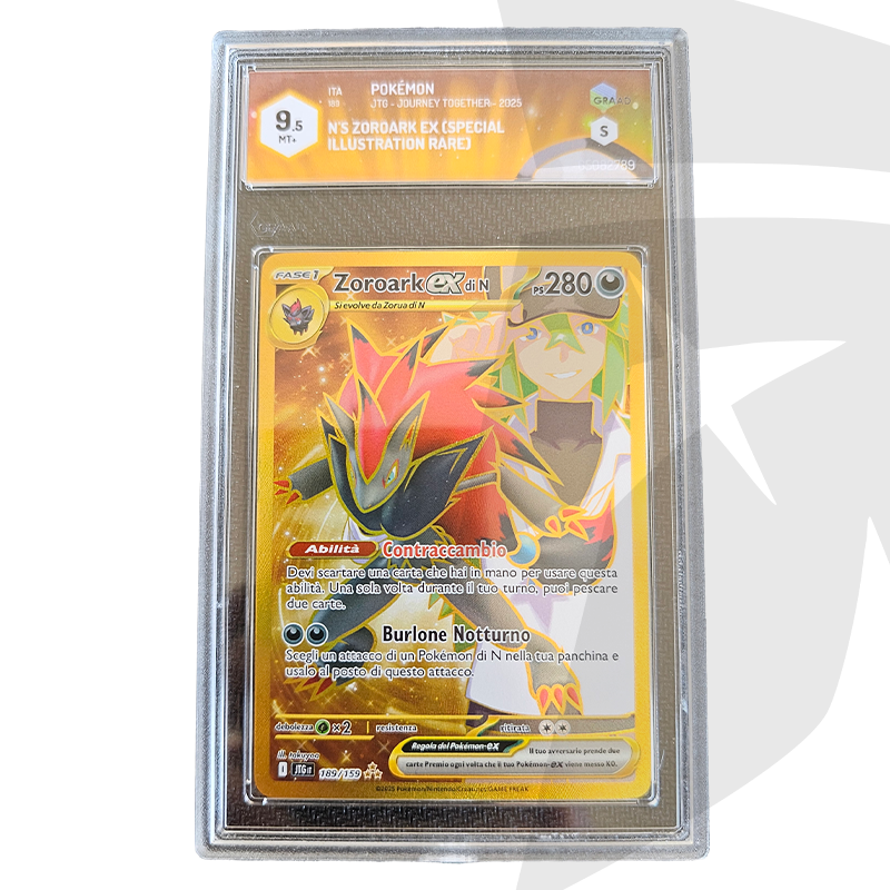 Zoroark EX di N Gold Secret Rare 189/159 - GRAAD 9.5 - ITA