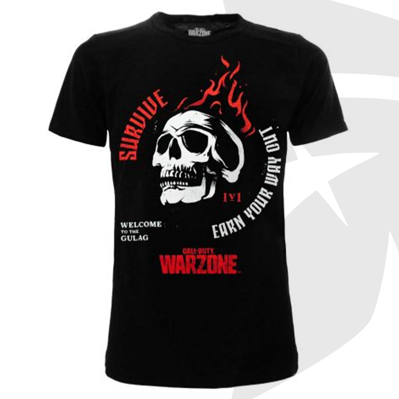 Call of Duty T-Shirts Warzone Gulag Black